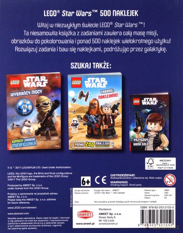 500 naklejek. LEGO Star Wars (Gwiezdne Wojny) [KSIĄŻKA]