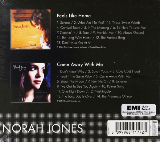 Norah Jones: Come Away With Me+Feels Like Home [2CD]
