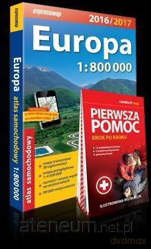 Atlas samochodowy Europa 2016/2017 + pierwsza pomoc [KSIĄŻKA]