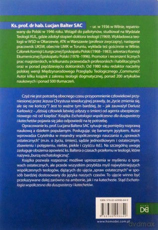 Eschatologia współczesna dla duszpasterzy i katechetów - Lucjan Balter [KSIĄŻKA]