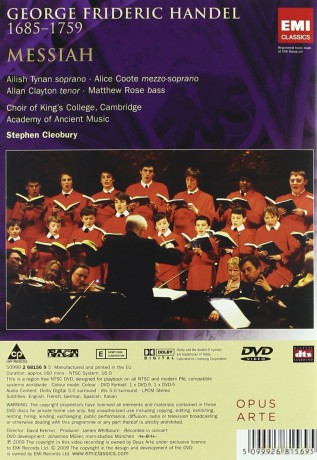 Kings College Choir, Cambridge: Messiah (2dvd Ntsc) [2DVD]