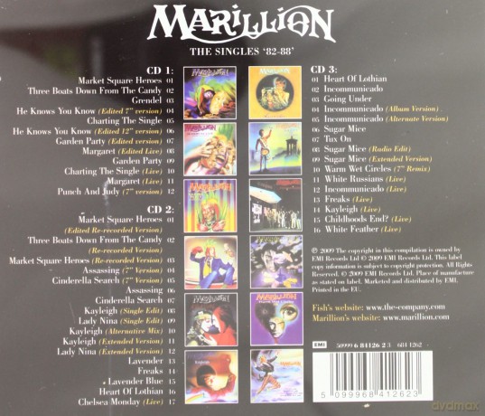 Marillion: Chrting The Singles [3CD]