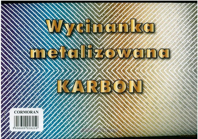 Wycinanka matalizowana A4 karbon