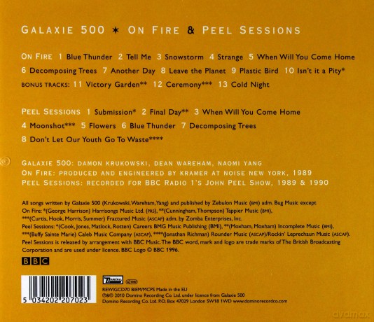 Galaxie 500: On Fire [CD]