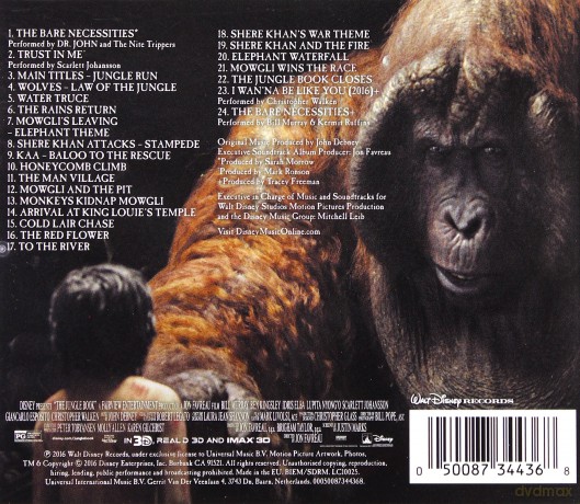 The Jungle Book soundtrack (Księga Dżungli) [CD]