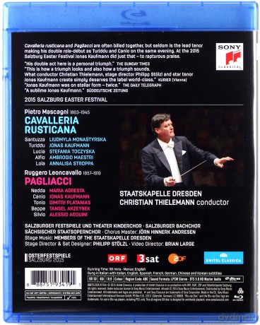 Jonas Kaufmann: Mascagni: Cavalleria Rusticana - Leoncavallo: Pagliacci [Blu-Ray]
