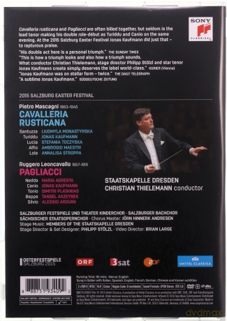 Jonas Kaufmann: Mascagni: Cavalleria Rusticana - Leoncavallo: Pagliacci [DVD]