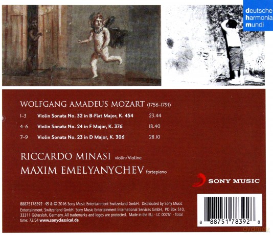 Riccardo Minasi: Mozart: Violin Sonatas [CD]