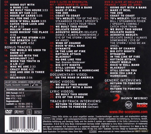 Scorpions: Return To Forever (Tour Edition) [CD]+[2DVD]