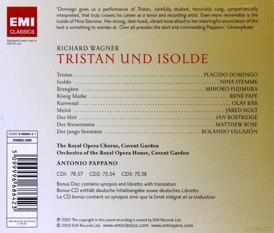 Antonio Pappano: Tristan Und Isolde [4CD]