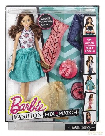 BARBIE Modowe przebieranki Blond