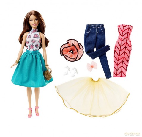 BARBIE Modowe przebieranki Brunetka