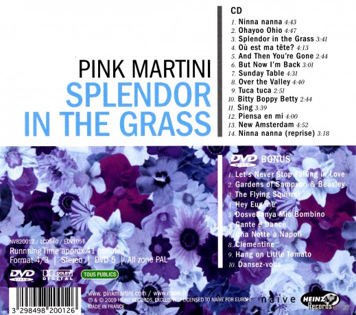 Pink Martini: Splendor In The Grass [CD]+[DVD]