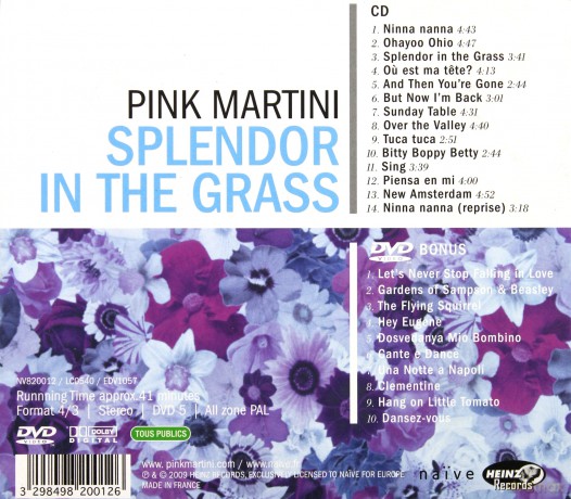 Pink Martini: Splendor In The Grass [CD]+[DVD]