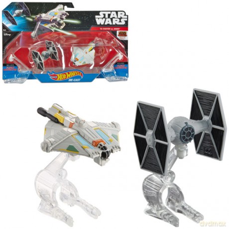 HOT WHEELS Star Wars Statek kosmiczny dwupak (Gwiezdne Wojny) [FIGURKA]