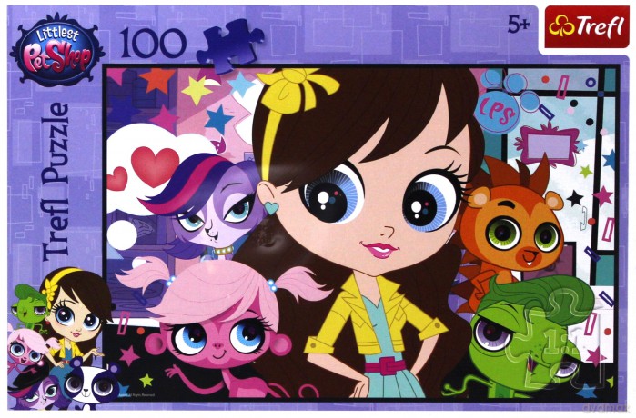 TREFL 100 el. W gronie przyjaciół Littlest Pet Shop (16287) [PUZZLE]