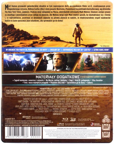 Marsjanin (steelbook) [Blu-Ray 3D]+[Blu-Ray]