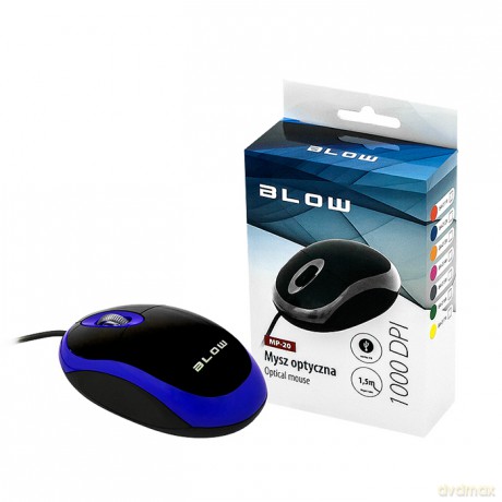 Mysz optyczna BLOW MP20 USB niebieska