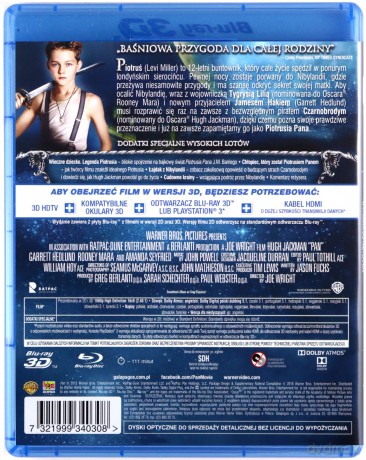 Piotruś. Wyprawa do Nibylandii [Blu-Ray 3D]+[Blu-Ray]