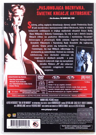 M jak Morderstwo. Kolekcja Alfreda Hitchcocka [DVD]