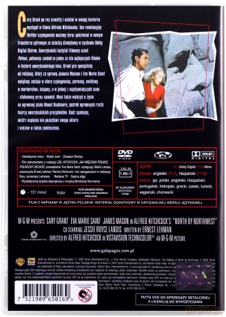 Północ - północny zachód. Kolekcja Alfreda Hitchcocka [DVD]