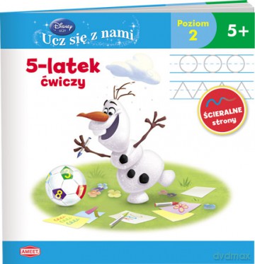 Disney uczy. 5-latek ćwiczy. Kraina Lodu [KSIĄŻKA]