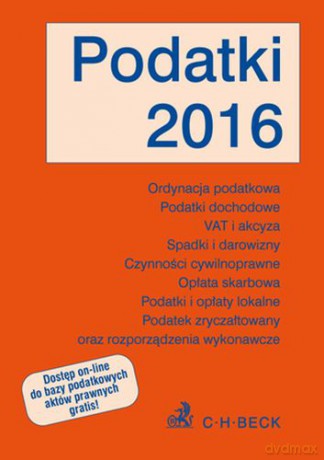 Podatki 2016 [KSIĄŻKA]