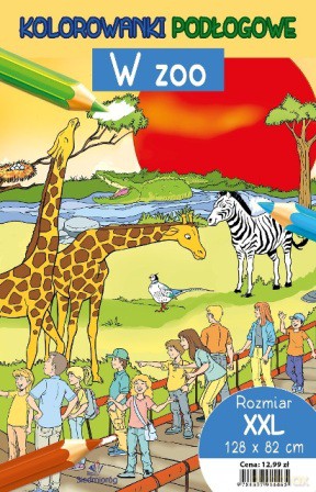 W ZOO. Kolorowanki podłogowe [KSIĄŻKA]