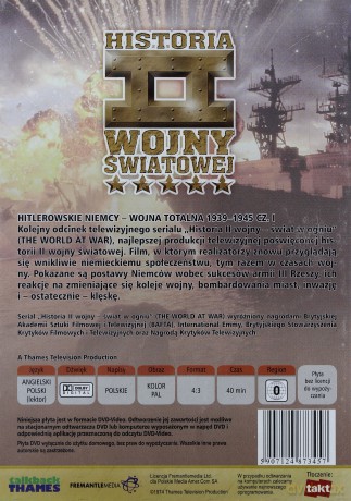 Encyklopedia II Wojny Światowej: Hitlerowskie Niemcy - wojna totalna 1939-45 cz. 1 [DVD]