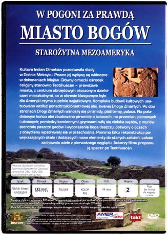 Tajemnice Starożytnych Cywilizacji 54: W pogoni za prawdą Miasto Bogów [DVD]