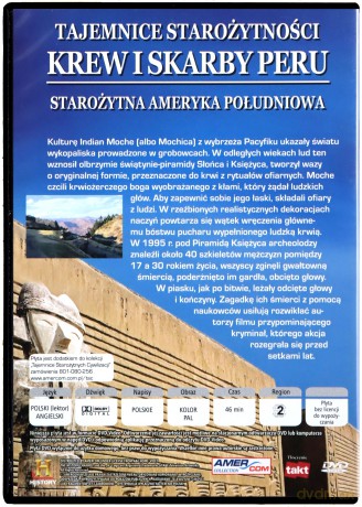 Tajemnice Starożytnych Cywilizacji 58: Krew i skarby Peru [DVD]