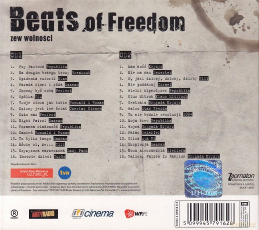 Beats Of Freedom soundtrack (Zew wolności) (digipack) [2CD]