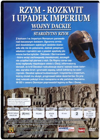 Tajemnice Starożytnych Cywilizacji 65: Rzym rozkwit i upadek imperium, Wojny Dackie [DVD]