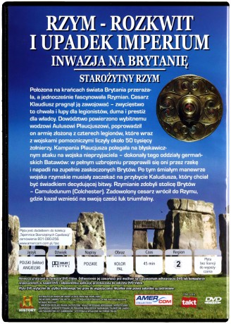 Tajemnice Starożytnych Cywilizacji 66: Rzym rozkwit i upadek imperium, Inwazja na Brytanie [DVD]