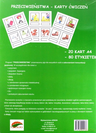 Karty ćwiczeń. Przeciwieństwa - Elżbieta Wianecka, Wacława Zuziowa [KSIĄŻKA]