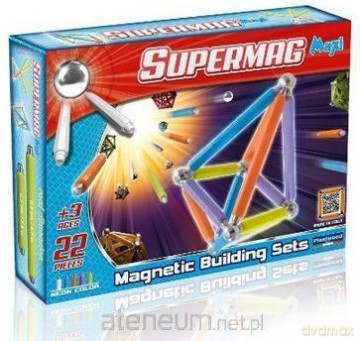 Klocki konstrukcyjne. SupermagMaxi Neon 22 [KLOCKI]