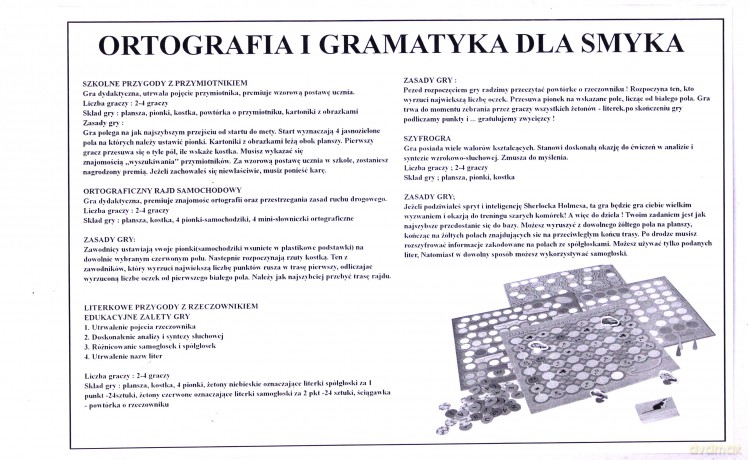 Ortografia i gramatyka dla smyka [GRA]