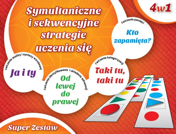 Super zestaw 4 w 1 Symultaniczne i sekwencyjne strategie uczenia się - Aleksandra Wianecka, Agnieszka Bala [GRA]