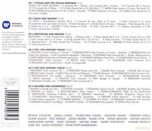 100 Best Violin [BOX] [6CD]