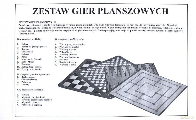 Zestaw gier - Warcaby, halma i inne [GRA]