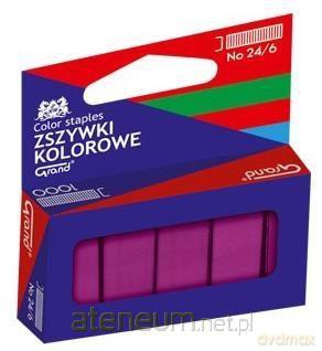 Zszywki kolorowe 24/6 czerwone