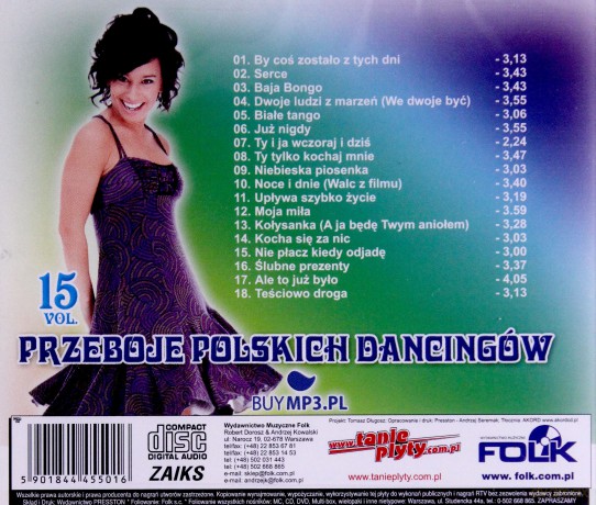 Przeboje Polskich Dancingów vol. 15 [CD]
