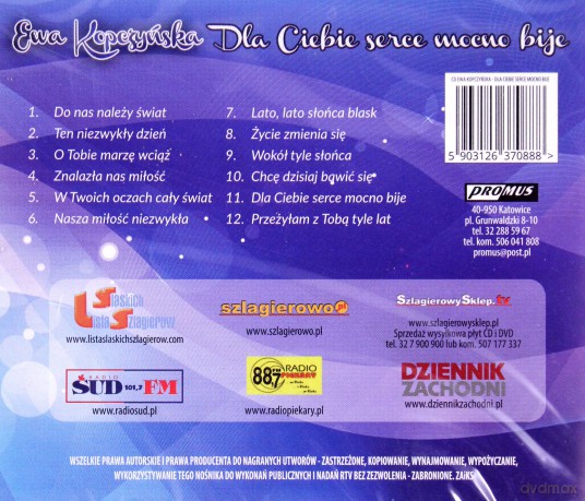 Ewa Kopczyńska: Dla Ciebie Serce Mocno Bije [CD]