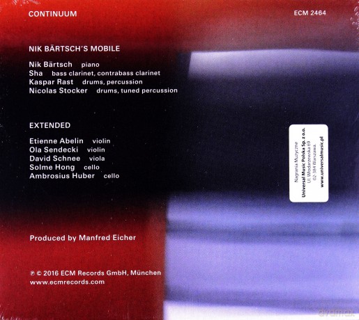 Nik Bartsch's Mobile: Continuum [CD]