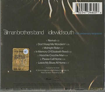 Allman Brothers Band: Idlewild South (Remastered) [CD]