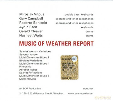 Miroslav Vitous: Music Of Weather Report [CD]
