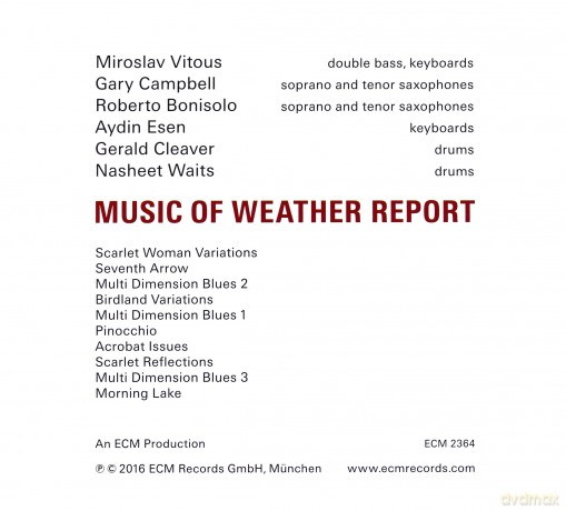 Miroslav Vitous: Music Of Weather Report [CD]