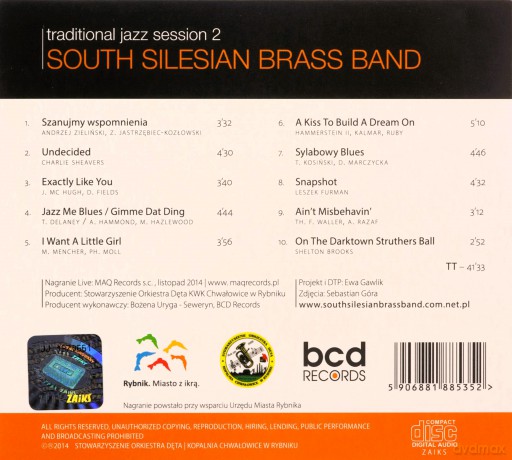 South Silesian Brass Band: Traditional Jazz Session 2 [CD]