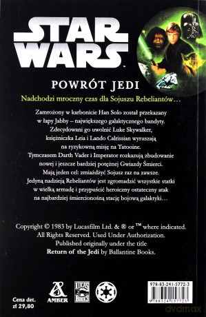 Powrót Jedi Star Wars (Gwiezdne Wojny) - James Kahn [KSIĄŻKA]