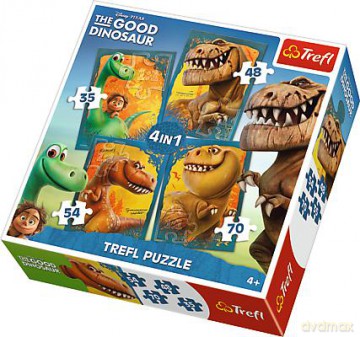 TREFL 4 w 1 Dobry dinozaur [PUZZLE]